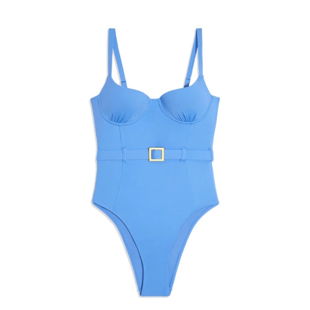 WeWoreWhat Danielle belted One Piece Swimsuit